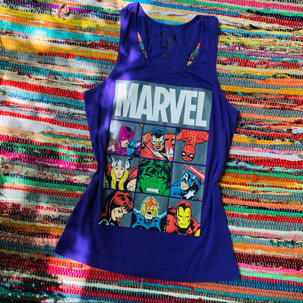 🖤 MARVEL Purple Racerback Tank - Picture 4 of 4